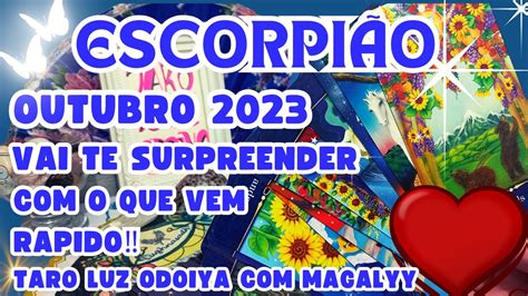 EscorpiÃo♏outubro Se Prepare‼️ VocÊ Pode Ser Pego De Surpresa😱com