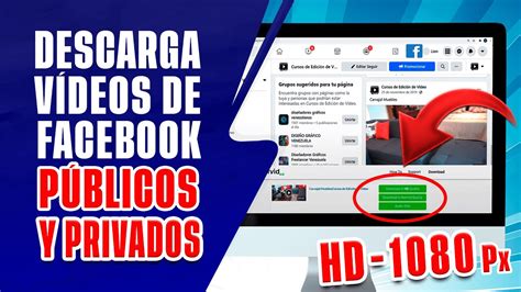 Cómo DESCARGAR VÍDEOS PRIVADOS de FACEBOOK CALIDAD HD desde PC 2023