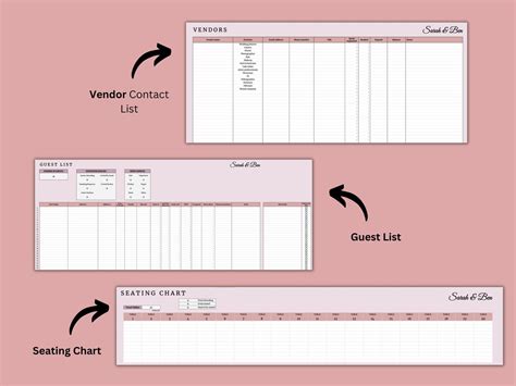 Wedding Planner | Google Sheets Template – You are Loved Templates