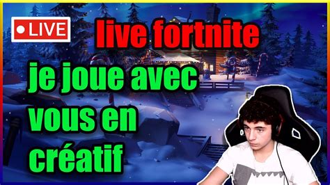 Live Facecam Fortnite Fr Je Joue Avec Vous Cr Atif Zone Wars