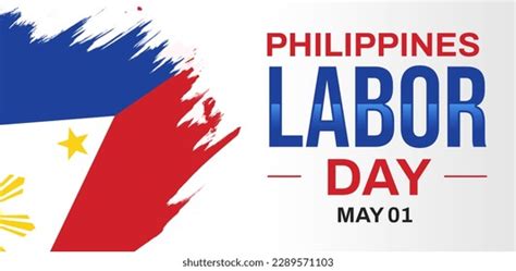 Philippines Labor Day Wallpaper Flag Typography Stock Illustration ...