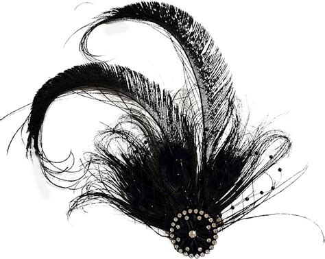 BABEYOND 1920s Flapper Hair Clip 20s Great Gatsby Headpiece Clip