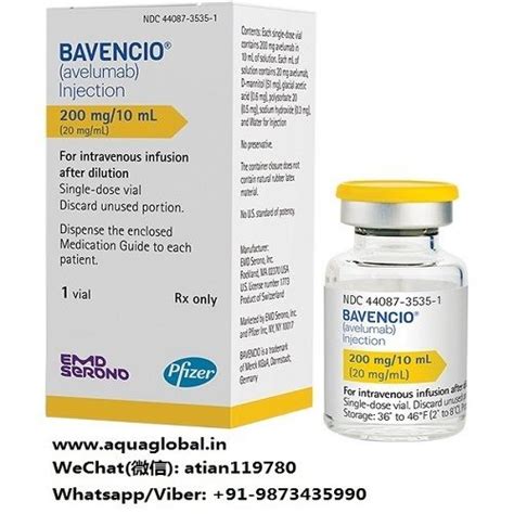 Bavencio Mg Avelumab Injection Ml Mg Mg Dosage At