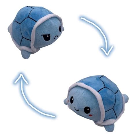 Tortue Peluche Mignonne Flip Jouet en Peluche poupée Double Face Flip