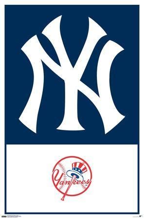 'MLB New York Yankees - Logo 22' Print - Trends International ...