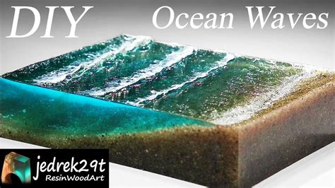 Ocean Waves 🌊 From Resin Diorama Diy Resin Art Youtube