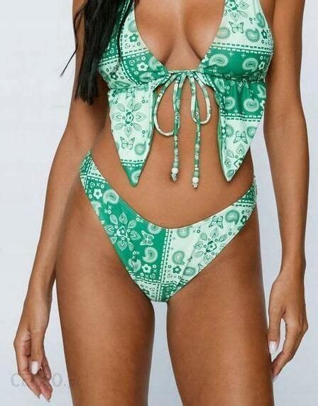 Nasty Gal D Od Bikini Print Ocb Xxc L Ceny I Opinie Ceneo Pl