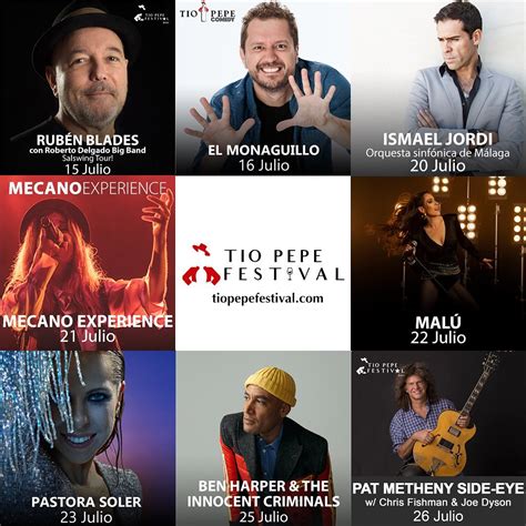 Tío Pepe Festival 2023 Cartel entradas horarios y hoteles