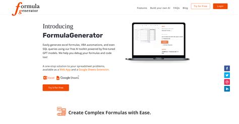 Formula Generator And Other Ai Tools For Excel Formulas