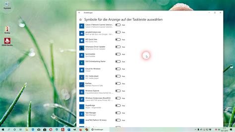 Windows 10 Taskleiste Symbole Ein Oder Ausblenden YouTube