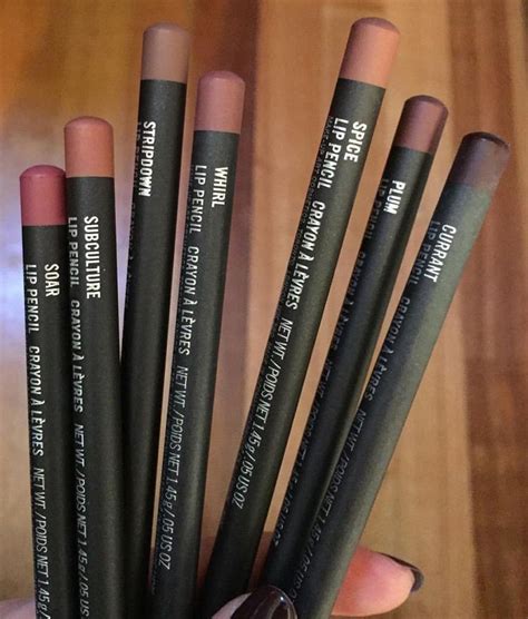 Mac Lip Pencil In Shades Currant Plum Spice Whirl Stripdown