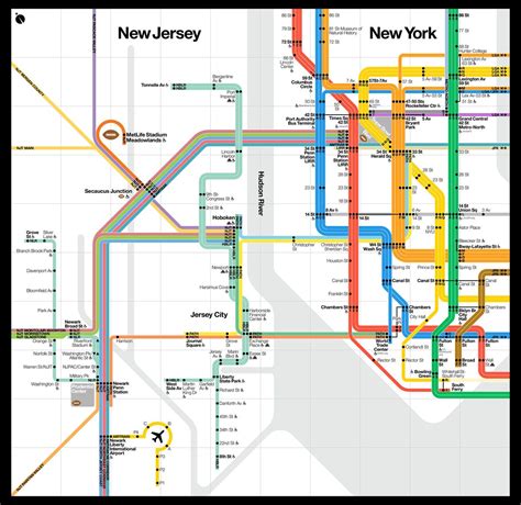 Super Bowl Subway Map - Business Insider