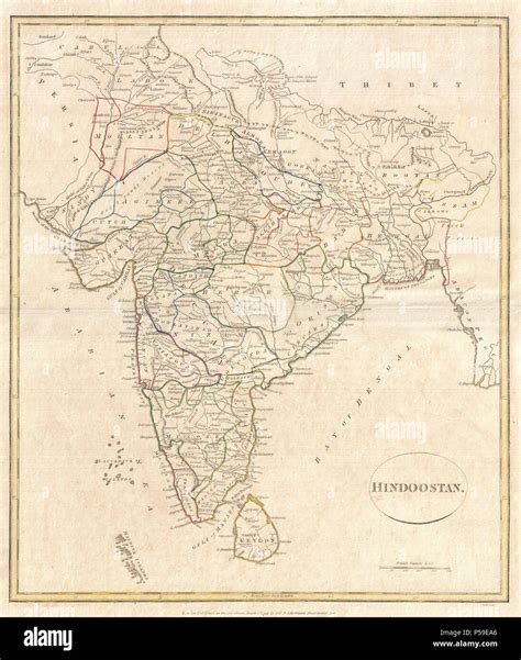 Clement Crutwell Map Of Hindoostan Geographicus India