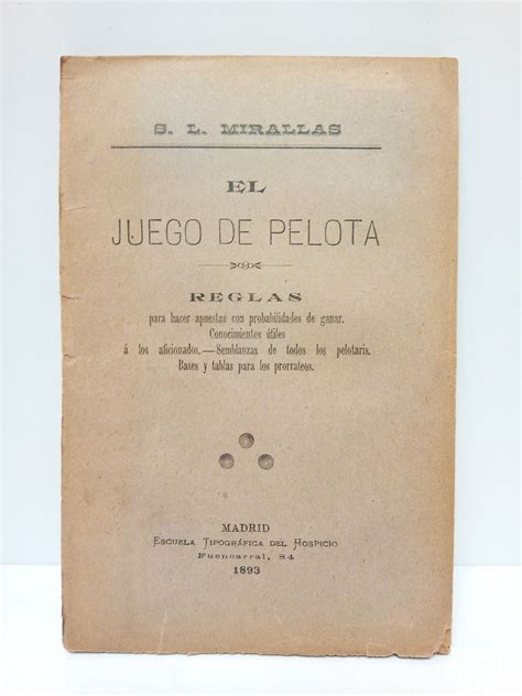 El juego de pelota: Reglas para hacer apuestas con probabilidades de ...