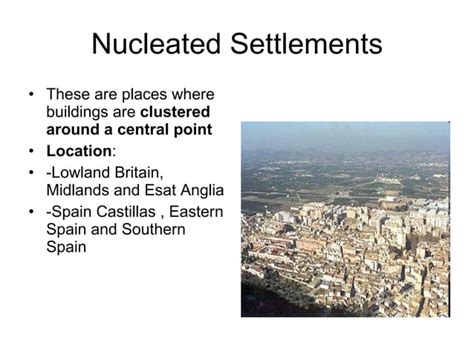 Settlement Types Di Ppt Free Download