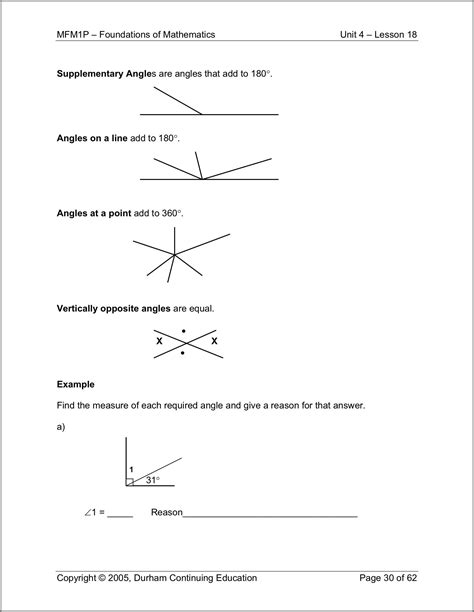 Free Math Worksheets 4th Grade Angles