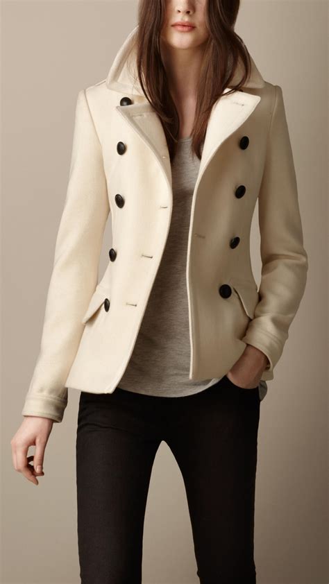 Cashmere Pea Coat Womens Coat Nj