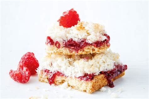 Raspberry Coconut Slice