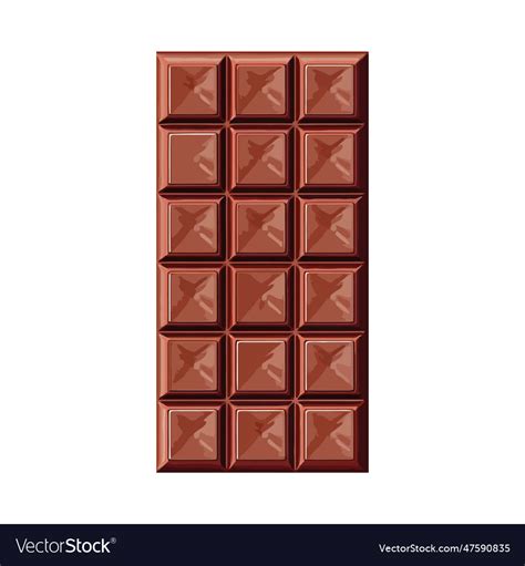 Dark chocolate bar Royalty Free Vector Image - VectorStock