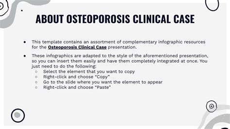 Osteoporosis Clinical Case Infographics Google Slides