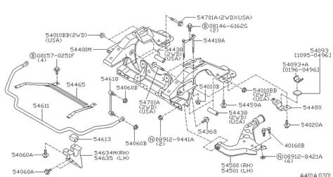 Exploring The Suspension Components Of A 1995 Nissan Pathfinder Diagram And Parts