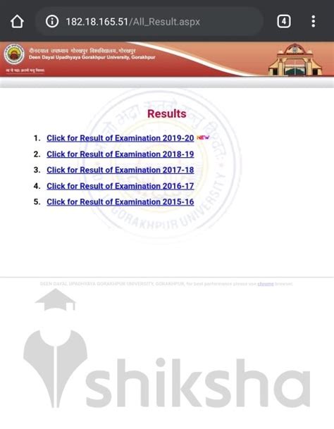 Deen Dayal Upadhyaya (DDU) Gorakhpur University Result 2020: Semester, Evaluation, Revaluation ...