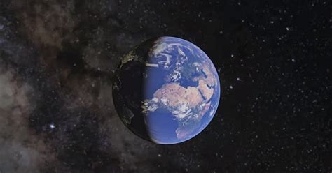 Earth And Milky Way Galaxy, Stock Video - Envato Elements