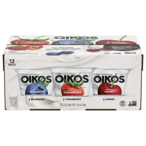 Dannon Oikos Greek Yogurt Variety Pack, 5.3 oz - Smart & Final