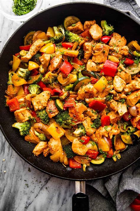 Chicken Vegetables Skillet Recipe