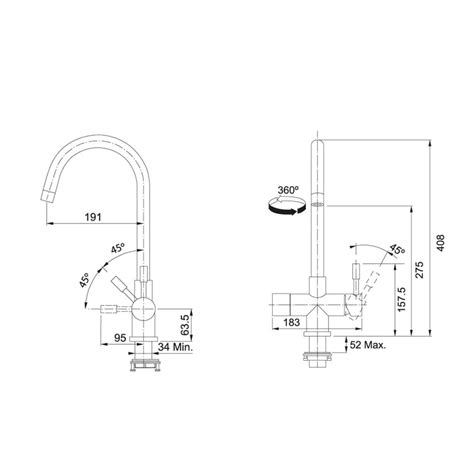 Franke MINERVA HELIX ELECTRONIC ANTHRACITE 4 In 1 Helix Electronic