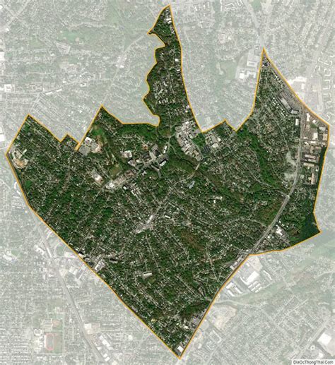 Map of Takoma Park city