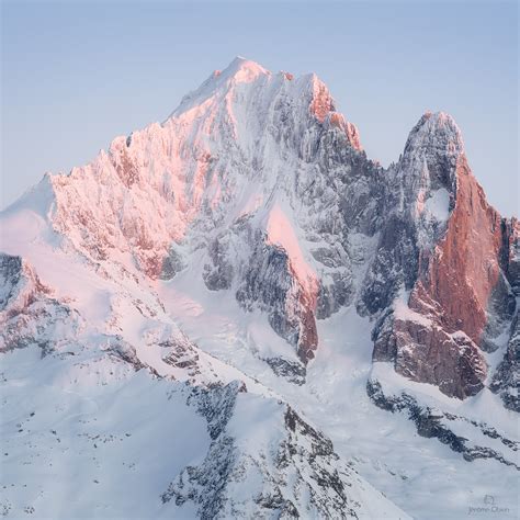 L Aiguille Verte En Hiver Tableau Photo D Art J R Me Obiols