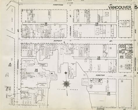 Past Tense • Vancouver Chinatown map, 1889 This is a fire...