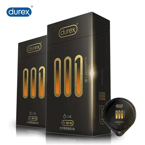 Durex 001 Polyurethane Condom For Men Penis Case Cover Non Latex Sexual Erotic Warm Feeling Sex