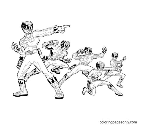 75 Power Rangers Coloring Pages - ColoringPagesOnly.com