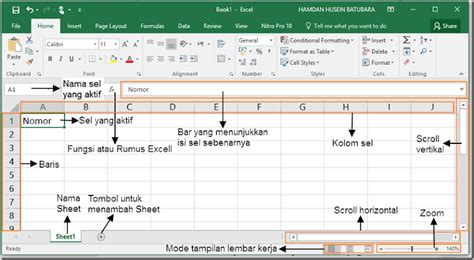 Mengenal Lembar Kerja Microsoft Excel