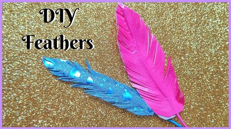 How To Make Artificial Feathers At Home Easily Diy Artificial Feathers Misscreatastic Youtube