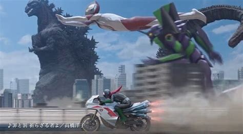 ゴジラ＆エヴァ＆ウルトラマン＆仮面ライダーが合体した「シン・ユニバースロボ」爆誕 くまニュース