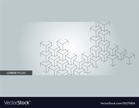 Abstract polygonal structure with connecting Vector Image