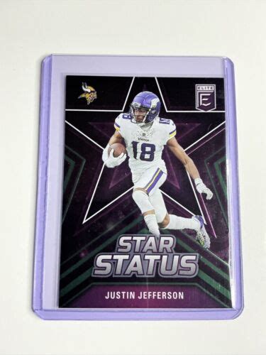 Panini Donruss Elite Star Status Purple Justin Jefferson