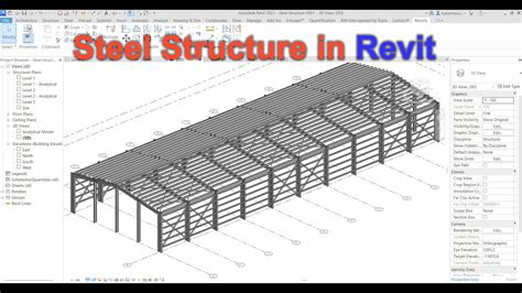 Steel Structure Tutorial In Revit Youtube