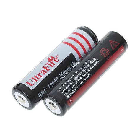 UltraFire 2PCS 18650 3600mAh 3 7V Rechargeable Pro Grandado