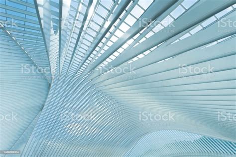 Modern Architecture In Railroad Station Stock Photo - Download Image ...