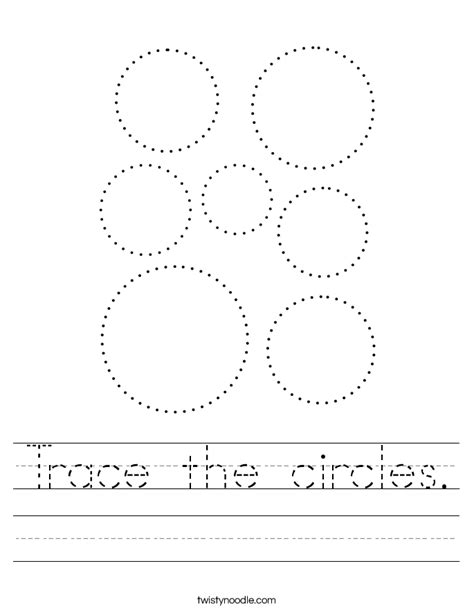 20 Circle Tracing Worksheet Worksheets Decoomo