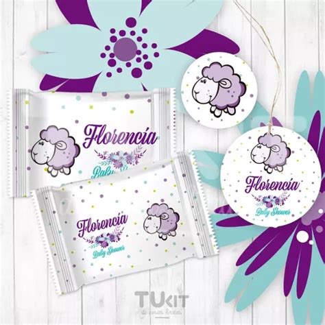 Kit Imprimible Oveja Bebe Baby Shower Bautizo Borrego M61 En Venta En