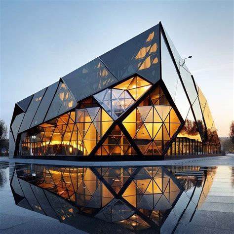 Steel And Glass Building Concept Glass Building Facade