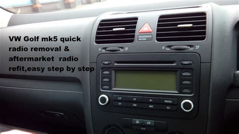 VW Golf Mk5 2004 2009 Radio Removal Refit Part Numbers Needed