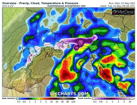 Le Piogge Previste Per Marted Maggio Bpp Meteo