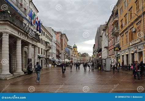 Korzo Street Rijeka Croatia Editorial Photo - Image of mcdonalds ...