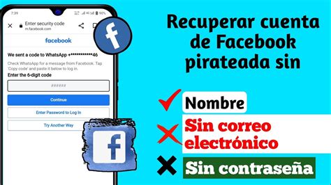 C Mo Recuperar Una Cuenta De Facebook Pirateada Sin Correo Electr Nico